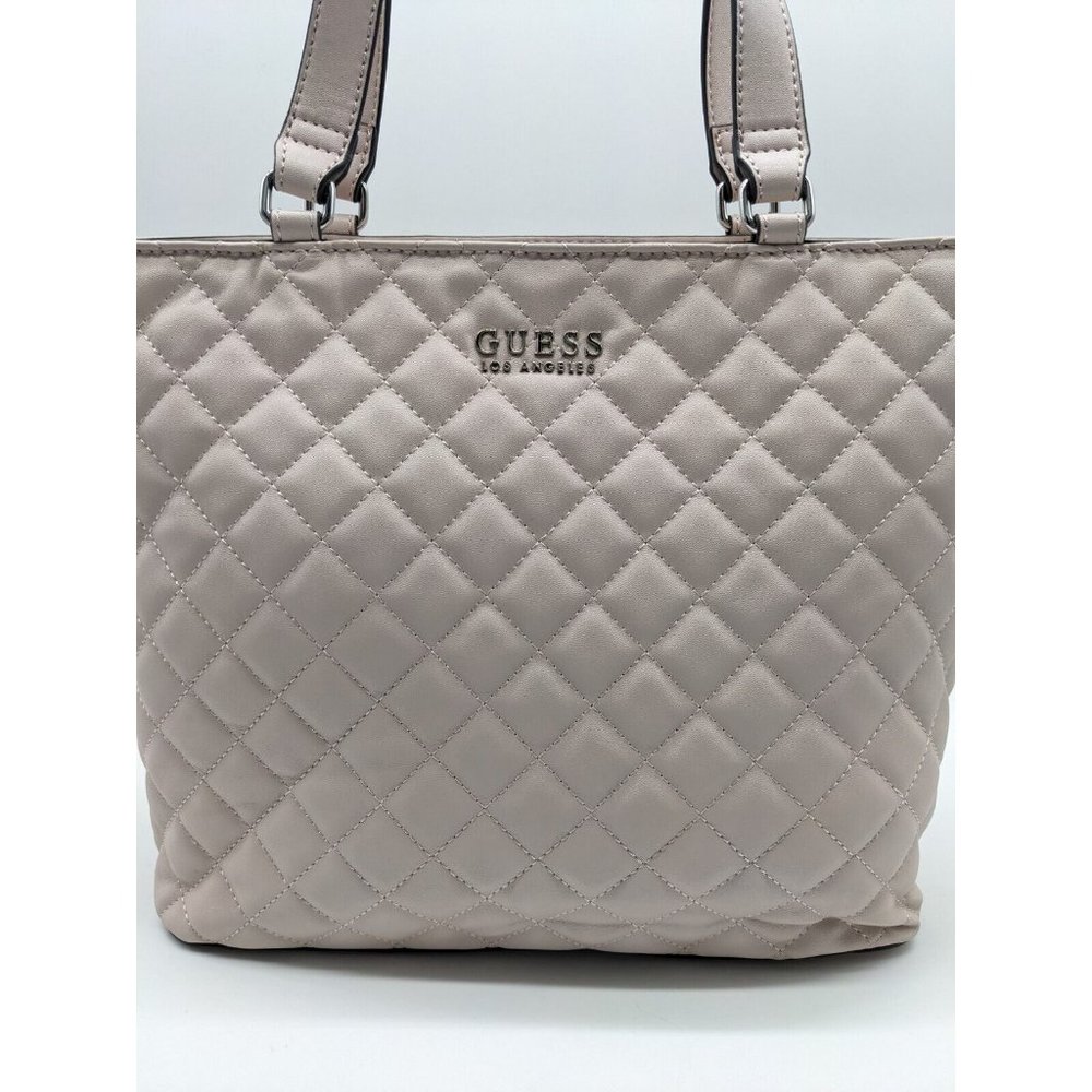 GUESS quilted faux-leather tote bag purse - BLUSH/LIGHT PINK - Picture 2 of 7